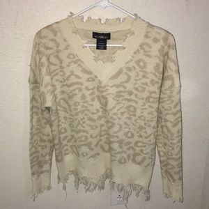 Cheetah print sweater